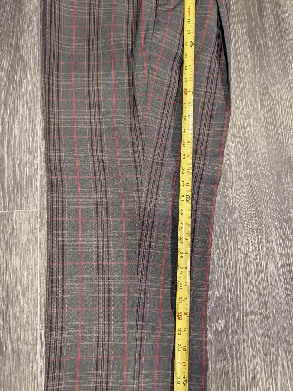 Stacy Adams Charcoal Plaid Blazer with Red Windowpane